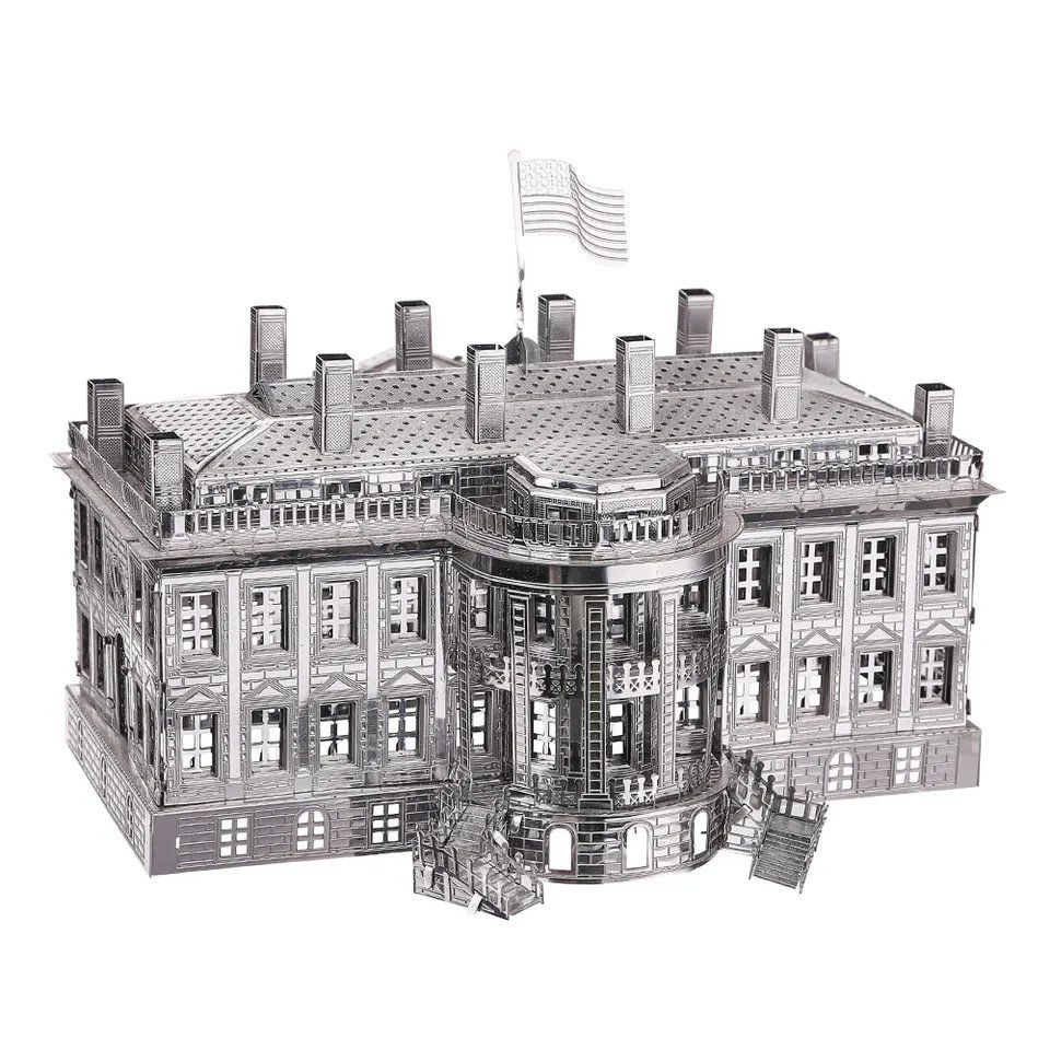  Mô Hình Kim Loại Lắp Ráp 3D Piececool Nhà Trắng (122 mảnh, White House) HP010-S – MP382 