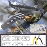  Mô Hình Kim Loại 3D Lắp Ráp Piececool Máy Bay Tiêm Kích P-51 Mustang (107 mảnh) HP312-SK - MP1227 