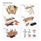  Mô Hình Giấy 3D Lắp Ráp CubicFun Thuyền Mississippi Steamboat (142 mảnh) T4026h - PP049 