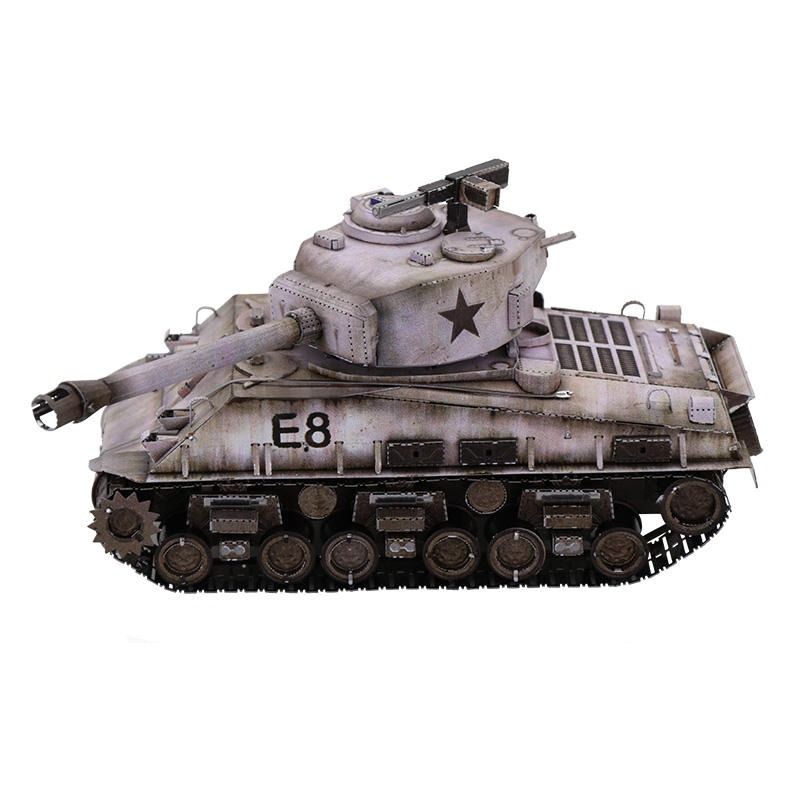  Mô Hình Kim Loại Lắp Ráp 3D MU Xe Tăng Hạng Trung Sherman M4 (169 mảnh, Sherman Medium Tank) YM-N038 – MP808 