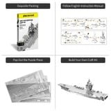  Mô Hình Kim Loại Lắp Ráp 3D Piececool Tàu Sân Bay USS Enterprise CVN-65 HP083-S – MP298 
