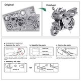  Mô Hình Kim Loại Lắp Ráp 3D Piececool Motor BMW S1000 (72 mảnh) HP057-S – MP146 