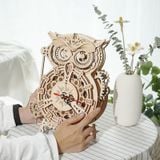  Mô Hình Gỗ 3D Lắp Ráp ROBOTIME Đồng Hồ Con Cú The (161 mảnh, Owl Clock) LK503 – WP145 