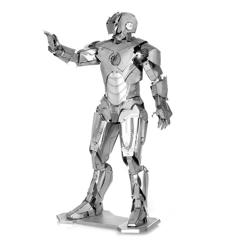  Mô Hình Kim Loại 3D Lắp Ráp Metal Mosaic Marvel Iron Man (100 mảnh, Silver Color) - MP1053 