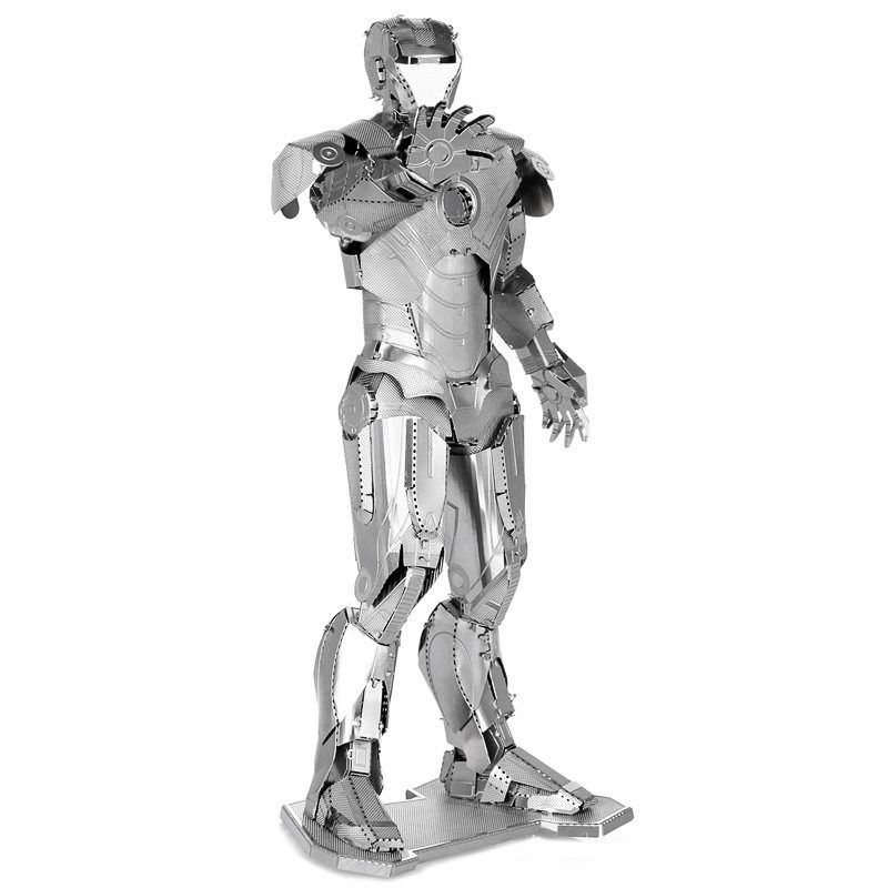  Mô Hình Kim Loại 3D Lắp Ráp Metal Mosaic Marvel Iron Man (Màu Bạc) - MP1053 