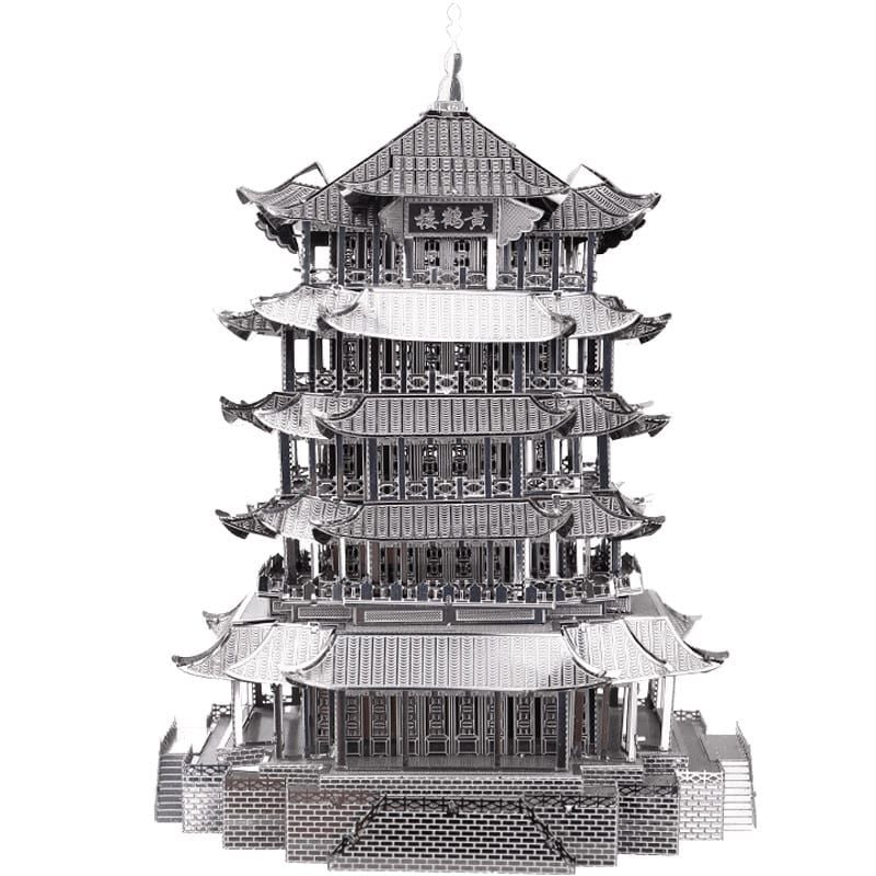  Mô Hình Kim Loại Lắp Ráp 3D Piececool Hoàng Hạc Lâu (84 mảnh, Yellow Crane Tower) HP039-S – MP374 
