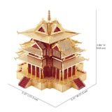  Mô Hình Kim Loại Lắp Ráp 3D Piececool Tháp Canh Tử Cấm Thành (126 mảnh, The Watchtower Of Forbidden City) HP075-RG – MP206 