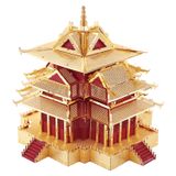  Mô Hình Kim Loại Lắp Ráp 3D Piececool Tháp Canh Tử Cấm Thành (126 mảnh, The Watchtower Of Forbidden City) HP075-RG – MP206 