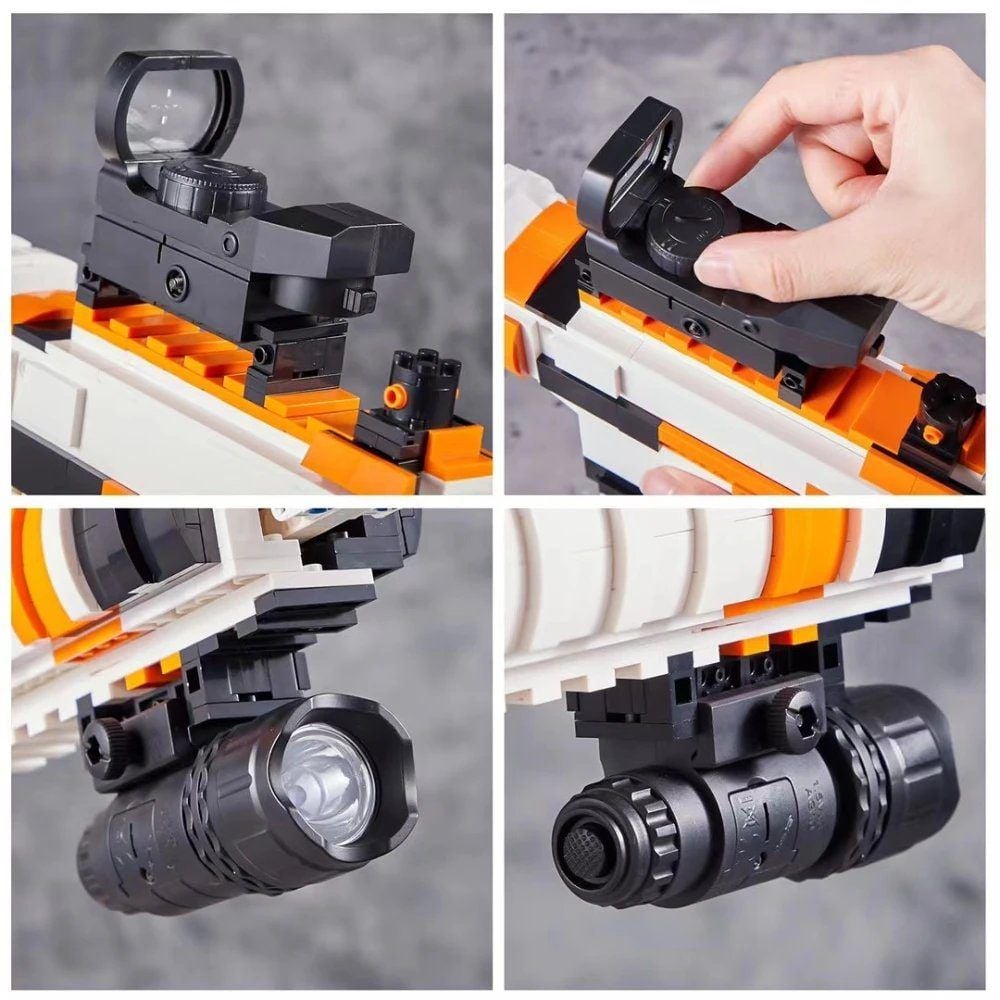  Mô Hình Nhựa 3D Lắp Ráp OEM Súng Trường M4A4 (1388 mảnh, Rifle) DK2001 - LG0136 