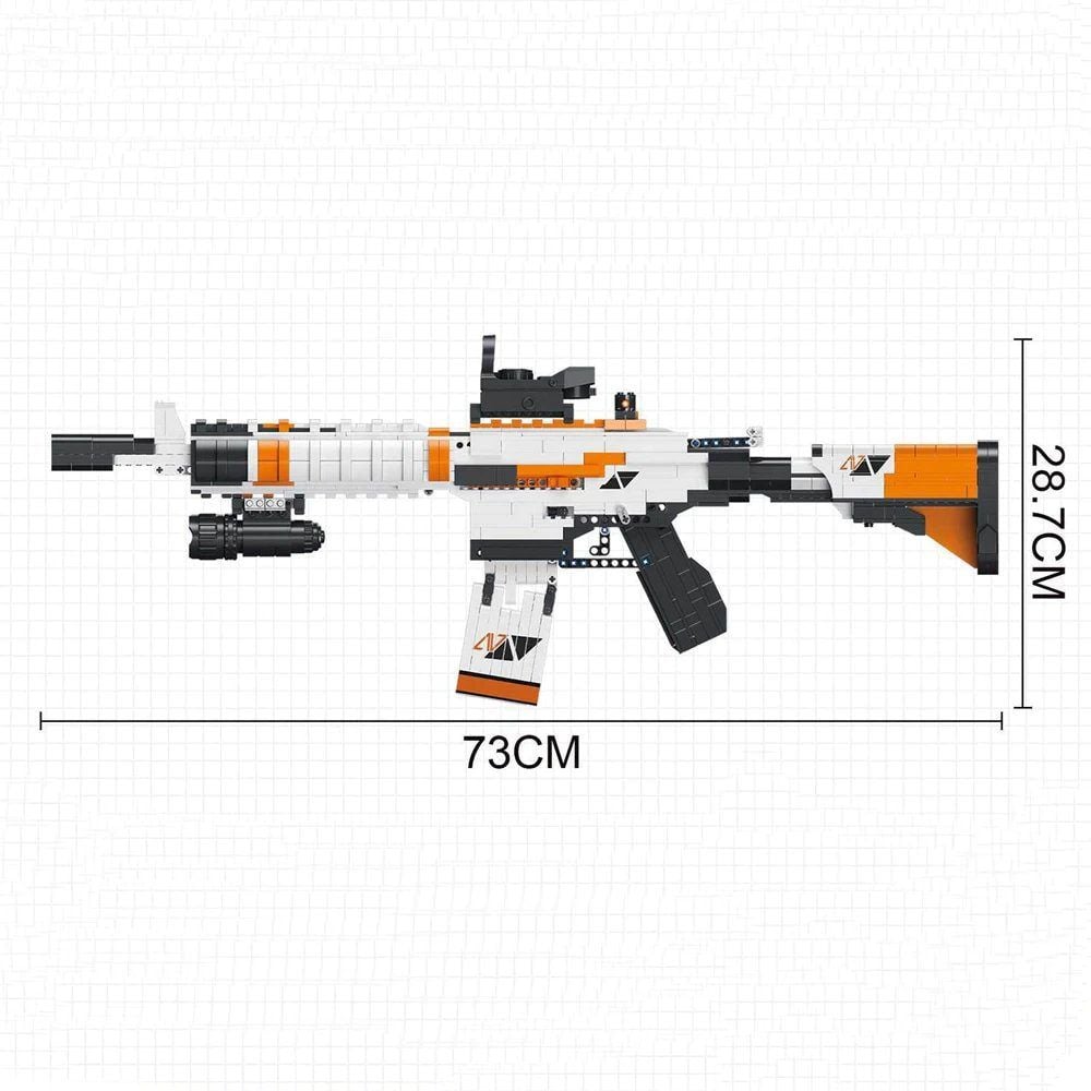  Mô Hình Nhựa 3D Lắp Ráp OEM Súng Trường M4A4 (1388 mảnh, Rifle) DK2001 - LG0136 