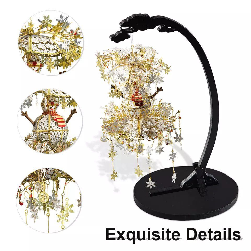  Mô Hình Kim Loại 3D Lắp Ráp Piececool Lồng Đèn Đông Dạ (209 mảnh, Winter Night) HP224-GW – MP1125 