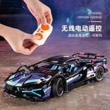  Mô Hình Nhựa 3D Lắp Ráp OEM Siêu Xe Đua Lamborghini (1314 mảnh, Màu Hồng Tím) 1:14 - LG0176 