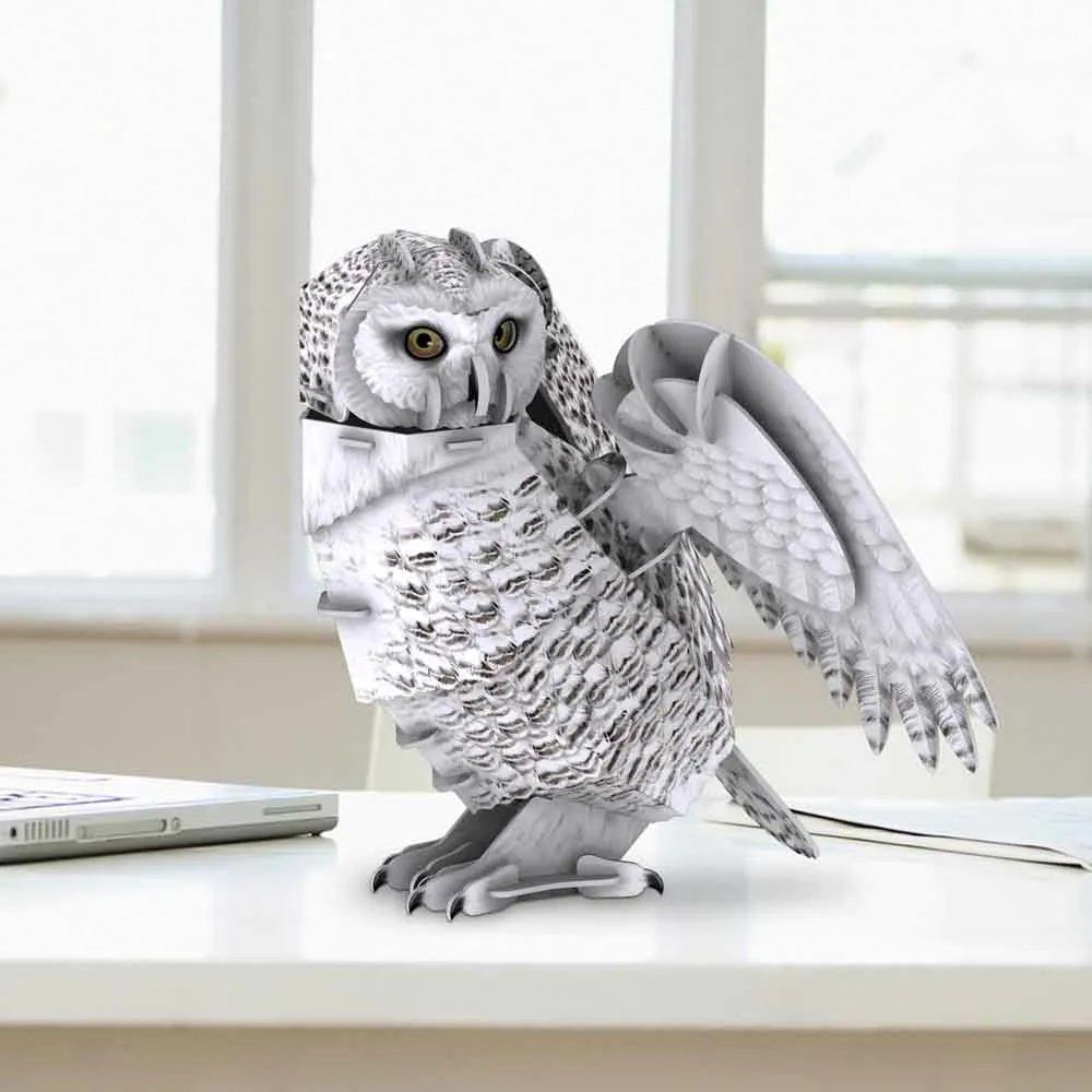  Mô Hình Giấy 3D Lắp Ráp CubicFun Con Cú Tuyết DS1079h (62 mảnh, Snowy Owl) - PP001 