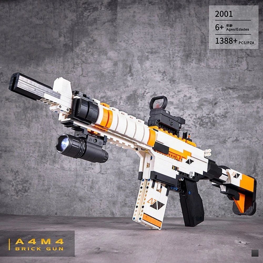  Mô Hình Nhựa 3D Lắp Ráp OEM Súng Trường M4A4 (1388 mảnh, Rifle) DK2001 - LG0136 