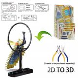  Mô Hình Kim Loại 3D Lắp Ráp Piececool Con Công (Peacock, Kèm Đế) HP242-GN - MP1133 