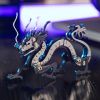  Mô Hình Kim Loại Lắp Ráp 3D Steel Warcraft Con Rồng (51 mảnh, Màu Bạc Đen, Dragon) - SW047 