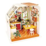  Mô Hình Gỗ 3D Lắp Ráp ROBOTIME DIY Dollhouse Nhà Tí Hon (300 mảnh, Jason's Kitchen) DG105 - WP150 
