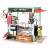  Mô Hình Gỗ 3D Lắp Ráp ROBOTIME DIY Dollhouse Nhà Tí Hon (200, mảnh Sweets Station) DGM06 – WP046 