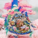  Giá Treo Mô Hình Kim Loại 3D MU Mùa Xuân Hoa Đào Nở (12 mảnh, Peach Blossom) YM-ZJ031 - TL025 