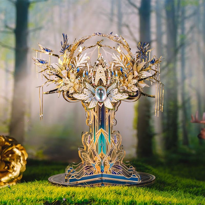  Mô Hình Kim Loại 3D Lắp Ráp MU Vương Miện Của Tộc Tiên (159 mảnh, Elf's Crown) YM-N121-B - MP1030 