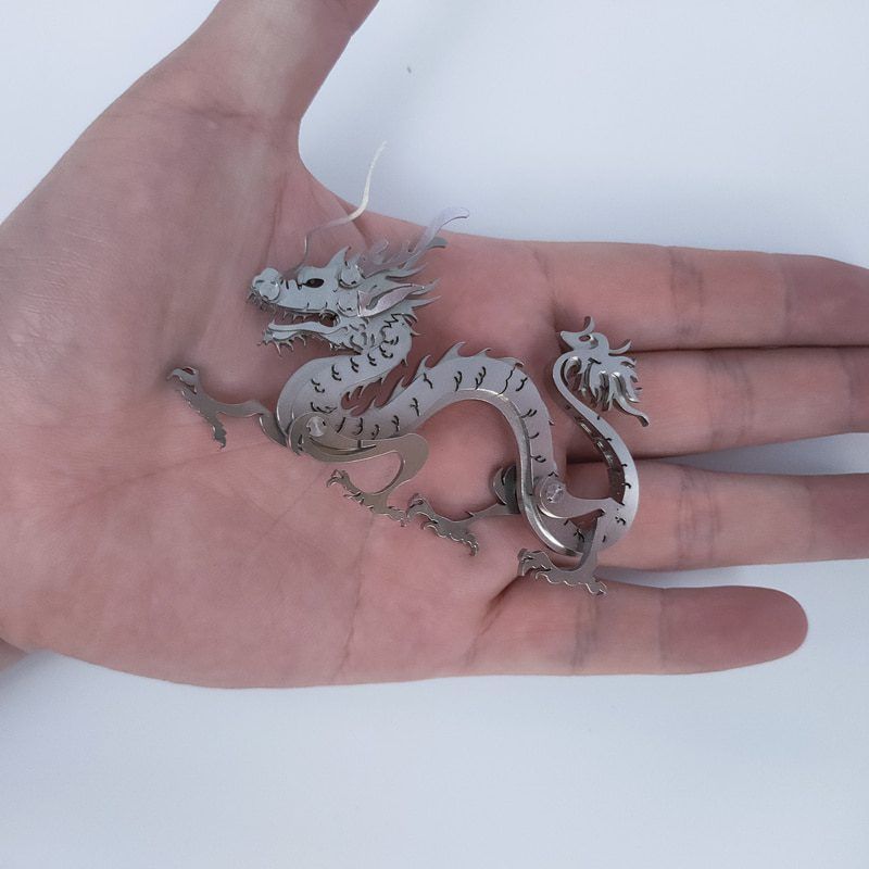 Mô Hình Kim Loại Lắp Ráp 3D Steel Warcraft Con Rồng (15 mảnh, The Dragon) – SW035 