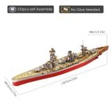  Mô Hình Kim Loại Lắp Ráp 3D Piececool Thiết Giáp Hạm Fuso Battleship HP127-RSG - MP763 