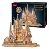  Mô Hình Giấy 3D Lắp Ráp CubicFun Nhà Thờ Sagrada Família (696 mảnh, đèn LED) L530h - PP028 