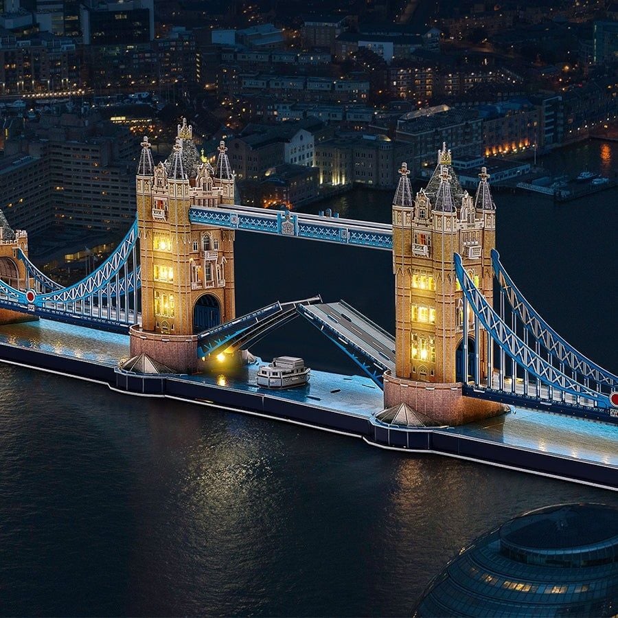  Mô Hình Giấy 3D Lắp Ráp CubicFun Cầu Tháp Luân Đôn (222 mảnh, London Bridge Tower, Đèn LED) L531h - PP073 