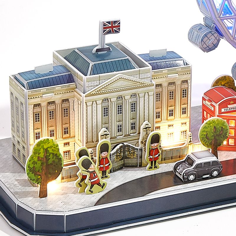  Mô Hình Giấy 3D Lắp Ráp CubicFun London Cityline (186 mảnh, đèn LED) L532h - PP029 