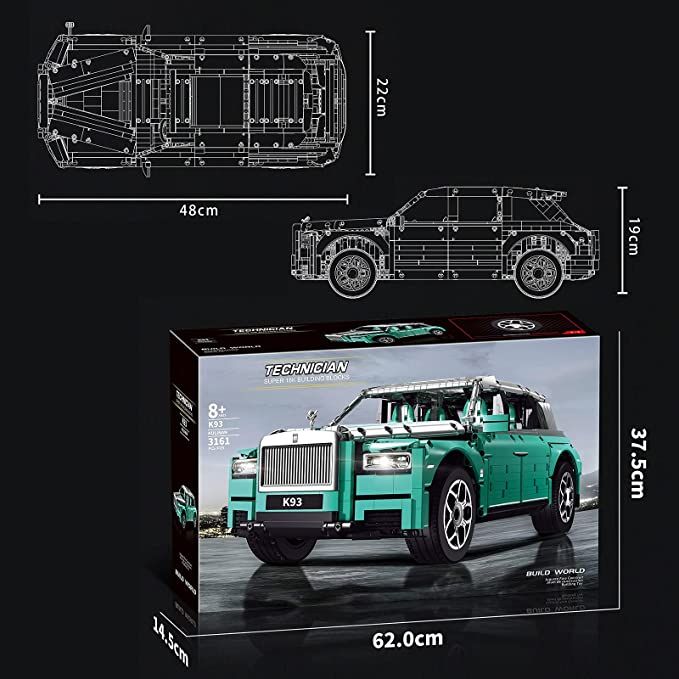  Mô Hình Nhựa 3D Lắp Ráp 18K Super Siêu Xe Rolls Royce Kulinan K93 (3161 mảnh) 1:8 - LG0091 