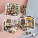  Mô Hình Gỗ 3D Lắp Ráp ROBOTIME DIY Dollhouse Nhà Tí Hon Jimmy's Studio DGM07 - WP151 