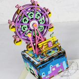 Mô Hình Gỗ 3D Lắp Ráp ROBOTIME Hộp Nhạc Đu Quay Ferris Music Box AM402 – WP013 