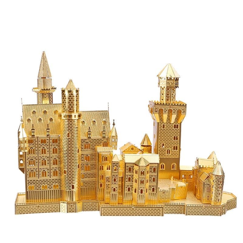  Mô Hình Kim Loại Lắp Ráp 3D Piececool Lâu Đài Cổ Tích (818 mảnh, Neuschwanstein Castle) HP013-G – MP090 