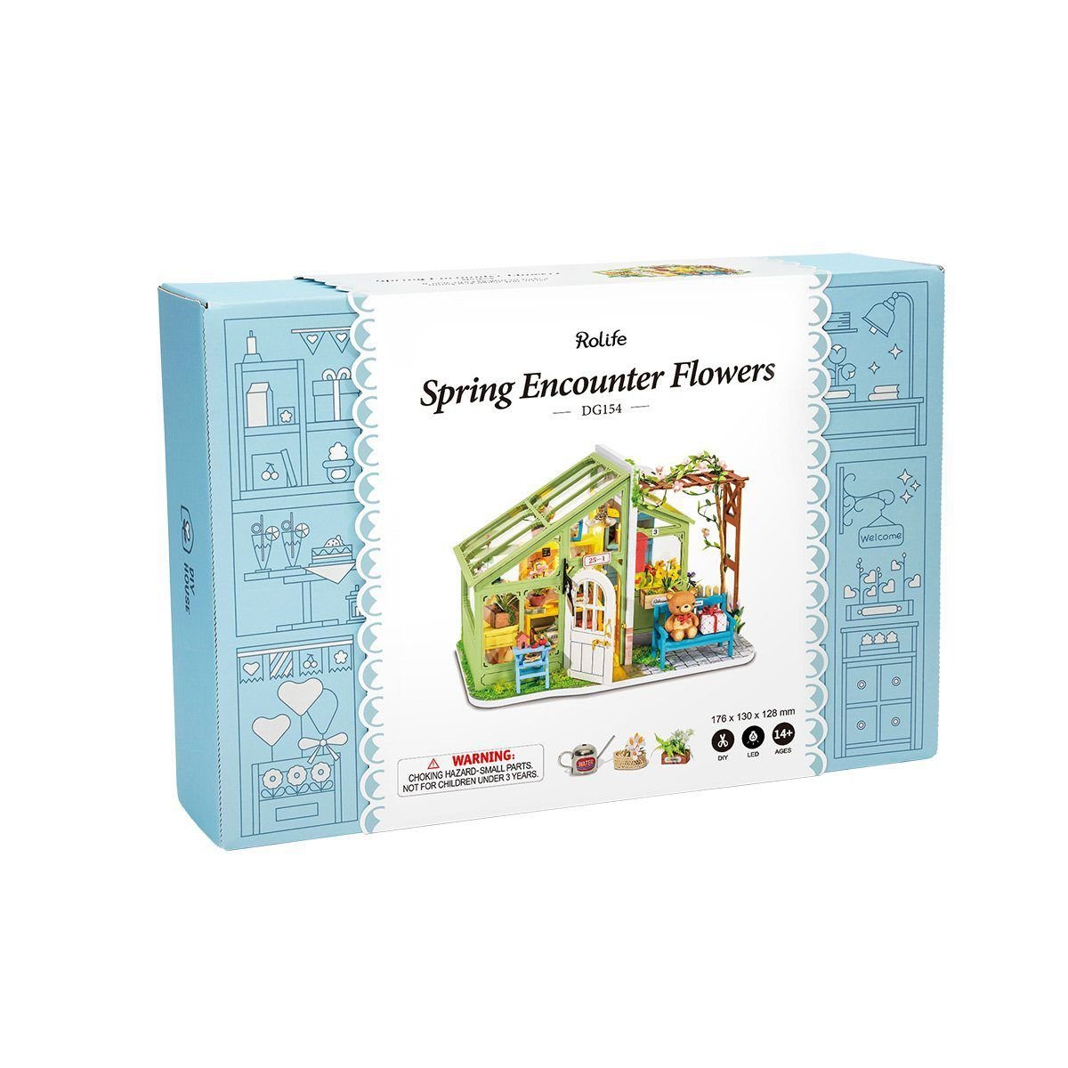  Mô Hình Gỗ 3D Lắp Ráp ROBOTIME Rolife Nhà Tí Hon Mùa Xuân Rực Rỡ (Spring Encounter Flowers) DG154 – WP236 