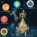  Mô Hình Kim Loại 3D Lắp Ráp Piececool Đàn Thiên Âm Liễm Ảnh (140 mảnh, Aqua) P295-GB - MP1158 