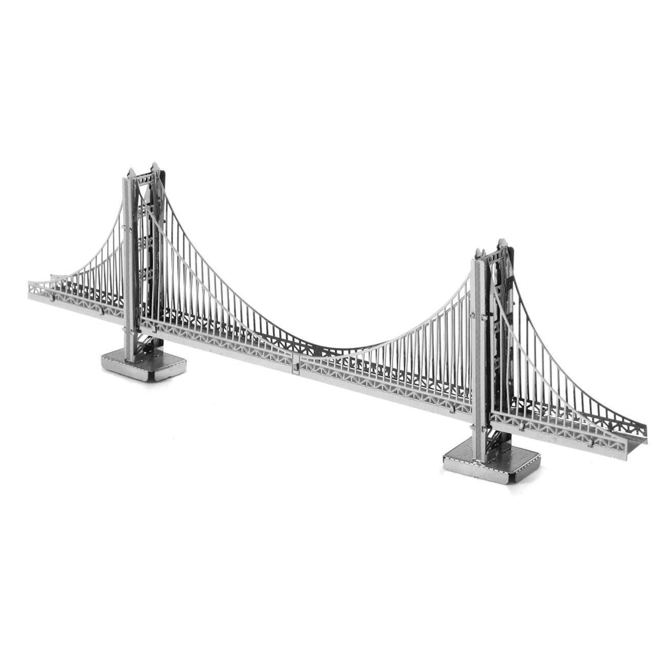  Mô Hình Kim Loại Lắp Ráp 3D Metal Head Cầu Cổng Vàng (18 mảnh, Golden Gate Bridge) – MP1091 