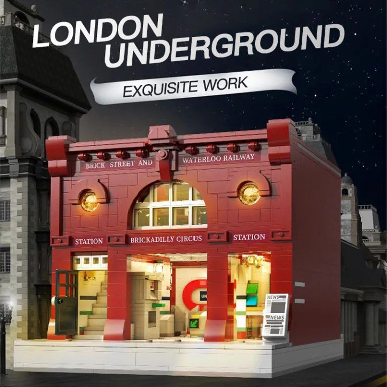  Mô Hình Nhựa 3D Lắp Ráp CaDA Nhà Ga Tàu Điện Luân Đôn (1836 mảnh, London Tube Station có đèn LED) C66008 - LG0120 