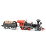  Mô Hình Kim Loại Lắp Ráp 3D Metal Head Wild West Xe Lửa 4-4-0 Locomotive (150 mảnh) – MP948 