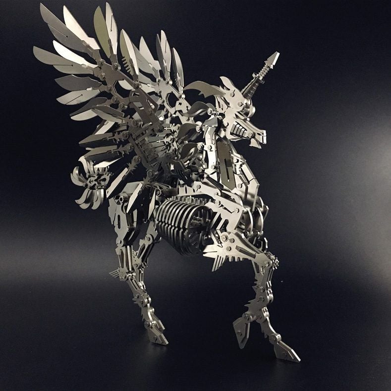  Mô Hình Kim Loại Lắp Ráp 3D Steel Warcraft Ngựa Một Sừng Lớn (279 mảnh, Big Unicorn) – SW037 