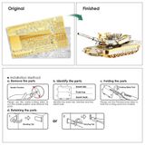  Mô Hình Kim Loại Lắp Ráp 3D Piececool Xe Tăng (118 mảnh, M1A2 Sep Tusk II) P077-GS – MP218 