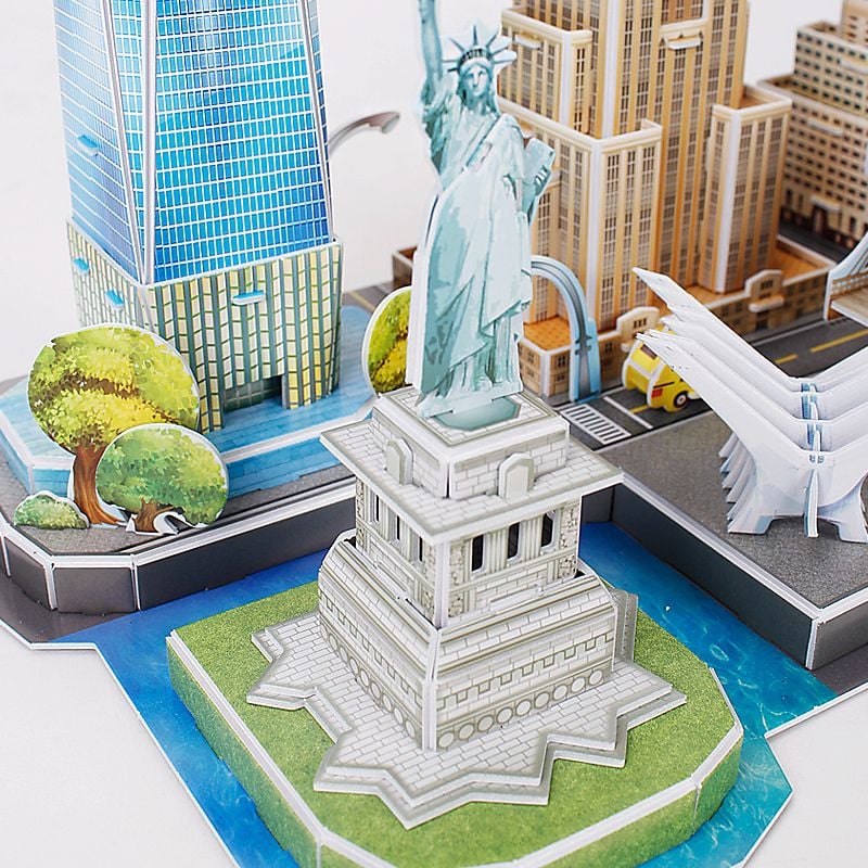  Mô Hình Giấy 3D Lắp Ráp CubicFun New York Cityline MC255h (123 mảnh) - PP030 