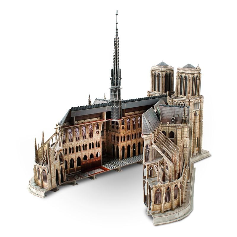  Mô Hình Giấy 3D Lắp Ráp CubicFun Nhà Thờ Đức Bà Paris (293 mảnh, Notre Dame de Paris) MC260h - PP033 
