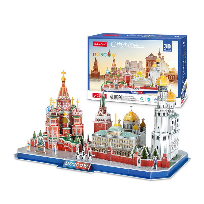  Mô Hình Giấy 3D Lắp Ráp CubicFun Moscow Cityline (204 mảnh) MC266h - PP031 