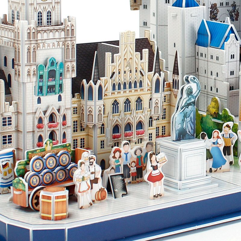  Mô Hình Giấy 3D Lắp Ráp CubicFun Bavaria Cityline (178 mảnh) MC267h - PP032 