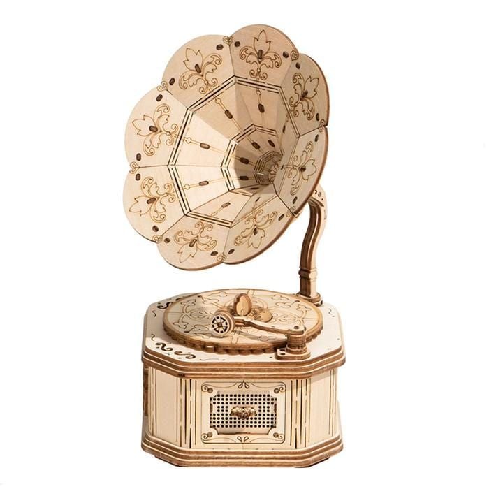  Mô Hình Gỗ 3D Lắp Ráp ROBOTIME Máy Hát Cổ Điển Gramophone TG408 – WP060 