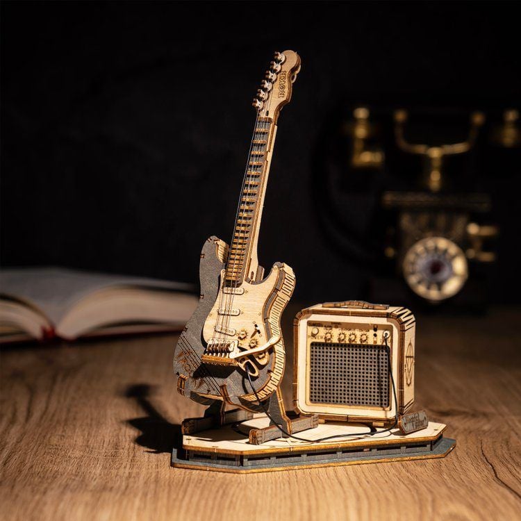 Giảm 29000 Mô hình đàn guitar mini bằng gỗ dùng trang trí  tháng 72023   BeeCost