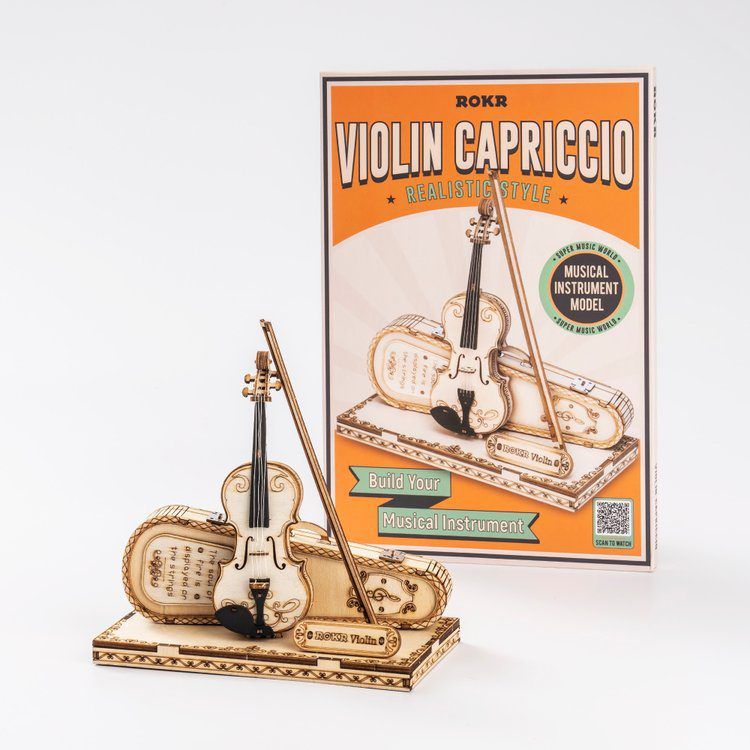  Mô Hình Gỗ 3D Lắp Ráp ROBOTIME ROKR Đàn Violin TG604 – WP251 