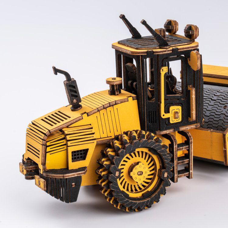  Mô Hình Gỗ 3D Lắp Ráp ROBOTIME ROKR Xe Lu (Road Roller) TG701K – WP250 