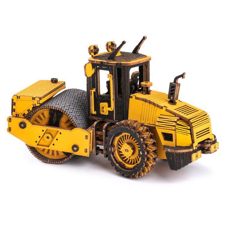  Mô Hình Gỗ 3D Lắp Ráp ROBOTIME ROKR Xe Lu (Road Roller) TG701K – WP250 