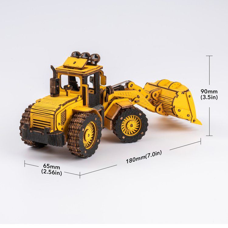  Mô Hình Gỗ 3D Lắp Ráp ROBOTIME ROKR Xe Máy Ủi (Bulldozer) TG509K – WP248 